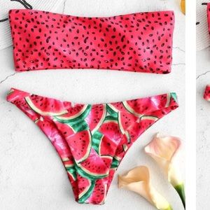 Watermelon Bandeau Bikini